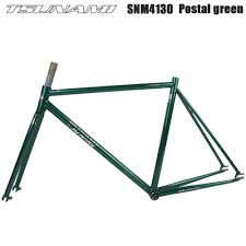 fixed gear bicycle frame 52 55cm chrome