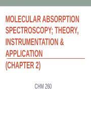 molecular absorption spectroscopy ppt