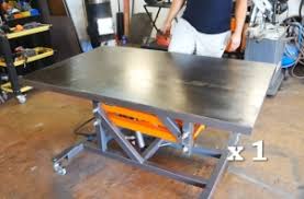 homemade hydraulic lift table