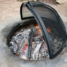 After extended use the fire pit screen might be damaged or broken. Sunnydaze Decor Easy Access Fire Pit Spark Screen