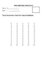 Holding the shift key when making shapes or lines makes it perfectly straight and not warped. Vertical Line Tracing Worksheets Teaching Resources Tpt