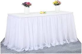 table skirt baby shower 6ft tulle table