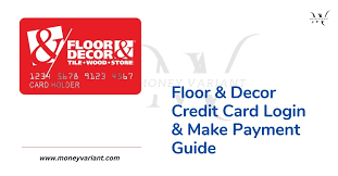 floor decor credit card login and