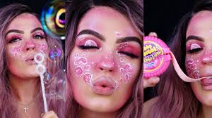 pink bubble makeup you