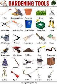 Gardening Tools List Of 30 Useful