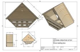 Dove Nesting Box Birdhouse Plans