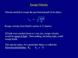 Escape Velocity Powerpoint Presentation