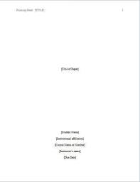 8 Free Apa Title Page Templates Ms Word