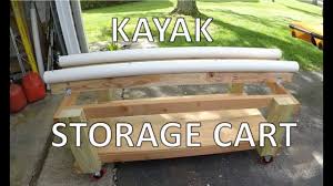 kayak storage cart build diy kayak