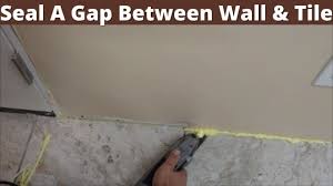 how to seal a gap between tile floor