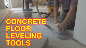 concrete floor leveling tools how to