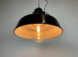 Industrial Black Enamel Ceiling Lamp