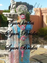 indian bridal hair makeup garlands