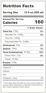 barq s root beer nutrition facts