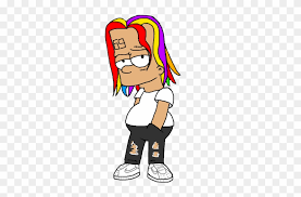 For the past six months, tekashi 69 has been blowing up. 6ix9ine Sticker Bart Simpson Supreme 6ix9ine Clipart 2452272 Pikpng