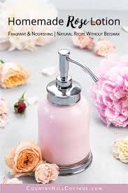 diy rose body lotion without beeswax
