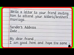 your sister marriage invitation letter