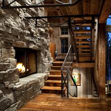rustic ski lodge home bunch interior