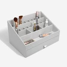 pebble grey supersize makeup organiser