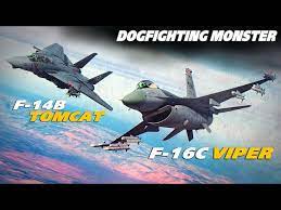 f 16c viper vs f 14b tomcat dogfight