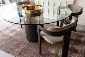 glass dining tables looking light and