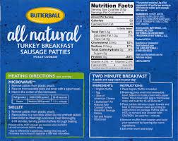 Butterball turkey smoked sausage and turkey kielbasa does not contain pork or use a pork casing. Butterball Turkey Breakfast Sausage Patties Review Shop Smart