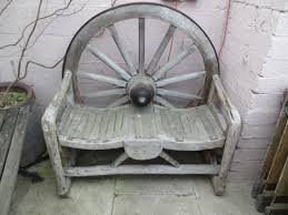 Decorative Wheel Back Garden Bench