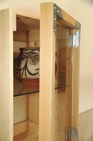Zeny bathroom floor storage cabinet with. Hand Crafted Small Cabinet With Glass Door By Catapult Woodworks Custommade Com