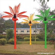 Commercial Outdoor Lighted Palm Trees