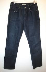 Chicos Blue Platinum Denim Rhinestone Pockets Classic Straight Leg Jeans Size 30 6 M 52 Off Retail