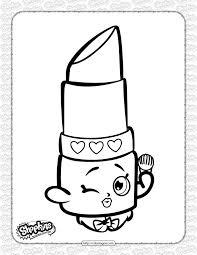 My happy halloween printable coloring pages help you have a friendly all hallows eve. Free Printable Shopkins Lippy Lips Coloring Page
