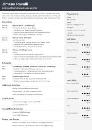 makeup artist resume sle for 2023