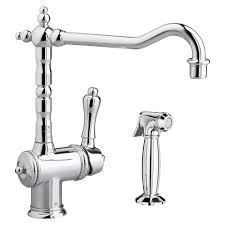 kitchen faucet with side spray