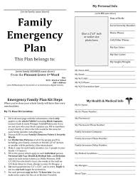 Disaster Preparedness Plan Template