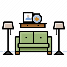Furniture Lamp Living Room Sofa Icon