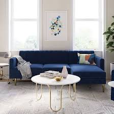 blue couch living room