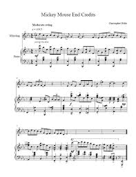 Partitura em pdf (sheet music): Christopher Willis On Twitter Mickey Mouse Sheet Music Mickeymouse Piano Sheetmusic