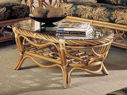 Rattan Coffee Table Oval New Twist Style