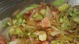 bacon cabbage stir fry