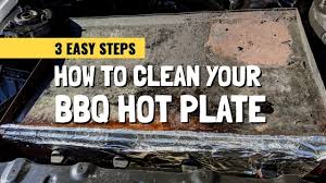 how to clean your bbq hot plate in 3