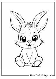 rabbit coloring pages 100 free