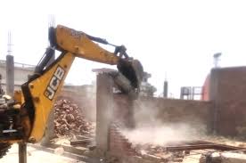 मोरटा में अवैध निर्माण पर फिर चला जीडीए का बुलडोजर - UdayBhoomi