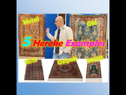 5 turkish hereke silk carpets 4 fans