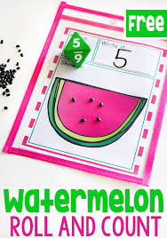 free watermelon printable roll and