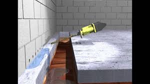 Typical products are admixtures for watertight concrete combined with appropriate joint sealing systems for connections, construction and movement joints. Basement Waterproofing The Solution Animation Youtube