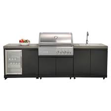 Check spelling or type a new query. Crossray 4 Burner Bbq Outdoor Kitchen Cabinet W Fridge Sink Online Kg Electronic