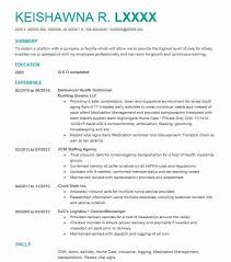Behavioral Health Technician Objectives Resume Objective