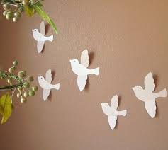 Blissful Bird Wall Art Handmade Paper