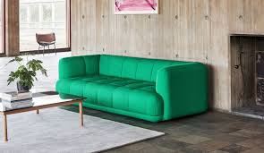 Hay Quilton 3 Seater Sofa Green Vidar
