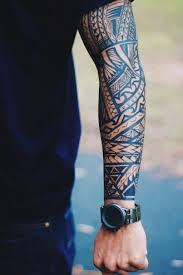 It is mostly in black, with a few patches done in red. 50 Great Maori Tattoos And Ideas For Men And Women